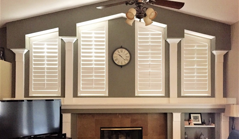 These Polywood shutters will look sturdy 10, 20 or even 30 years later. Polywood Shutters in Family Room in Phoenix